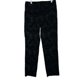 INC International Concepts Black Damask Print Pants